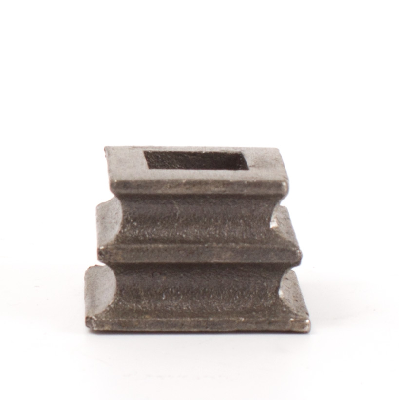Medio Anillo Oriental Cuadrado de Fundición Gris para Barras Cuadradas